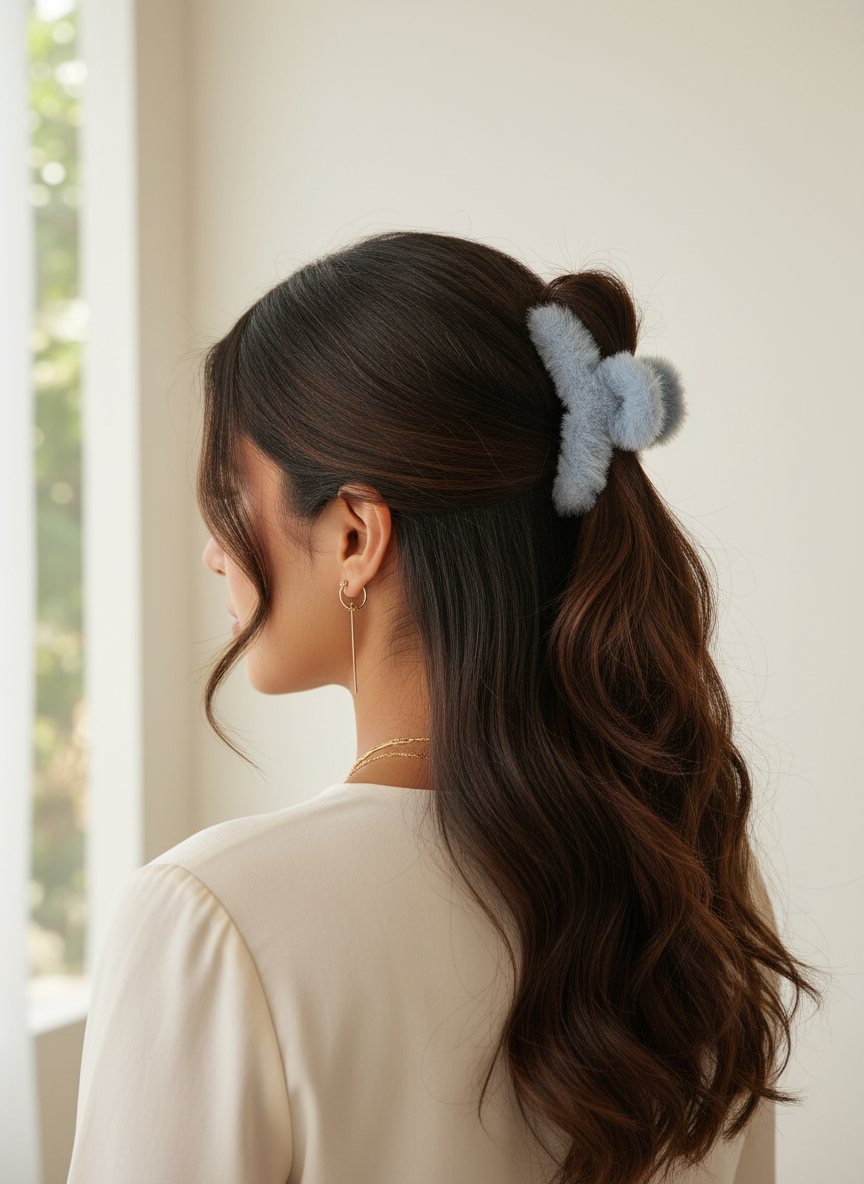 Feather Touch Hair Clip (Pack of 2)