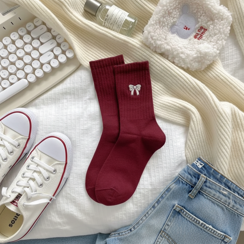 Mid-Calf Casual Socks