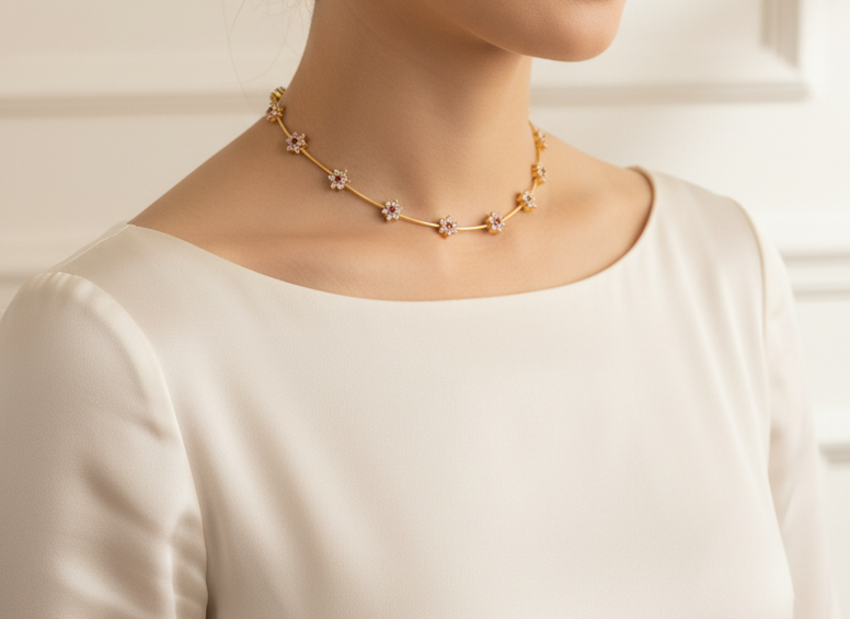 Floral Radiance Necklace Set