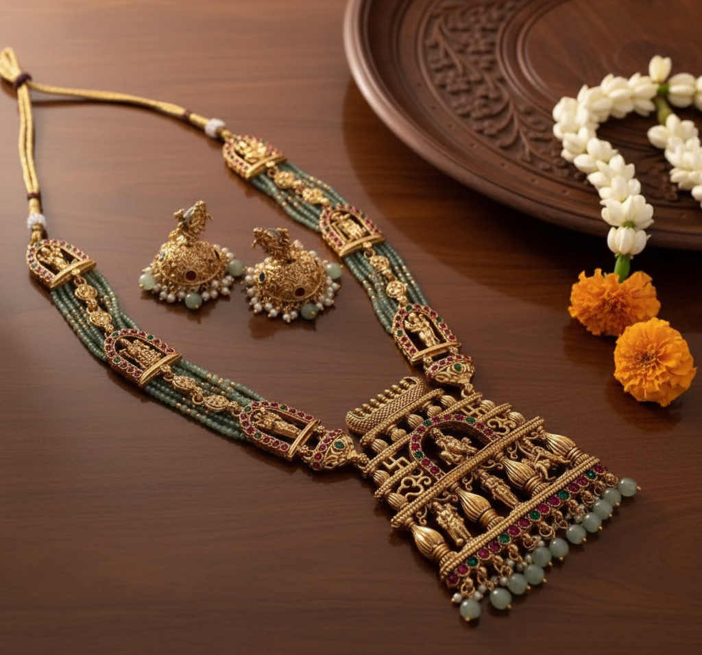 Ananta Temple Grand Necklace Set