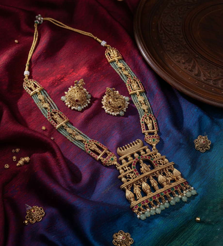 Ananta Temple Grand Necklace Set