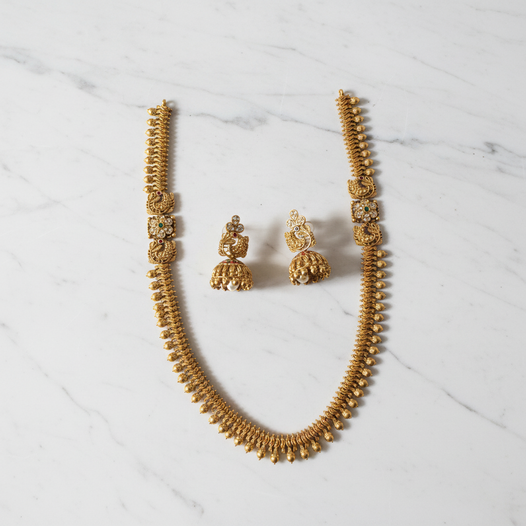 Shridevi Classic Gold-Tone Necklace Set