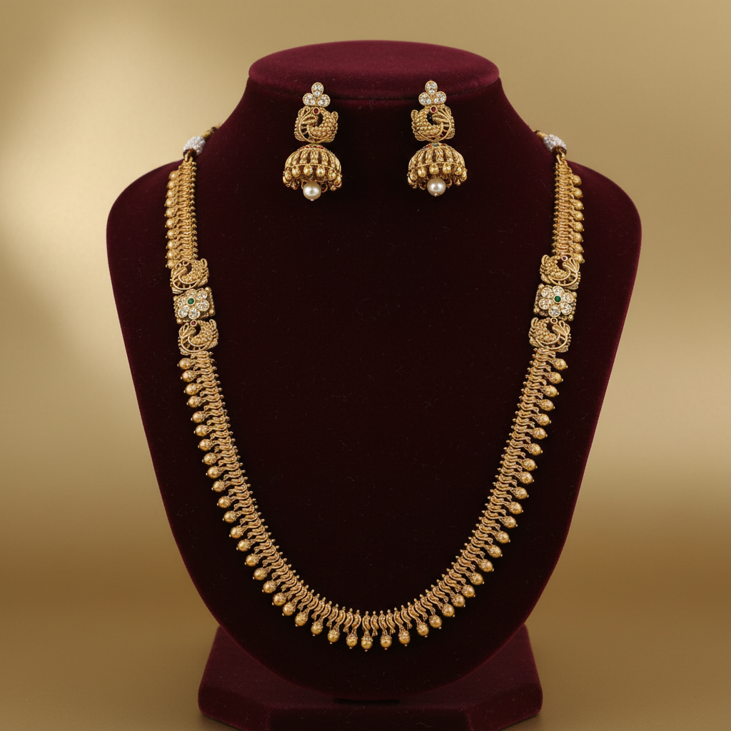 Shridevi Classic Gold-Tone Necklace Set