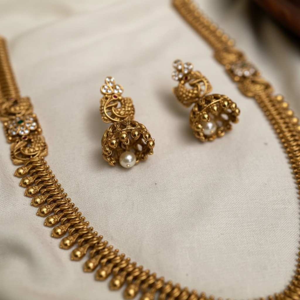 Shridevi Classic Gold-Tone Necklace Set