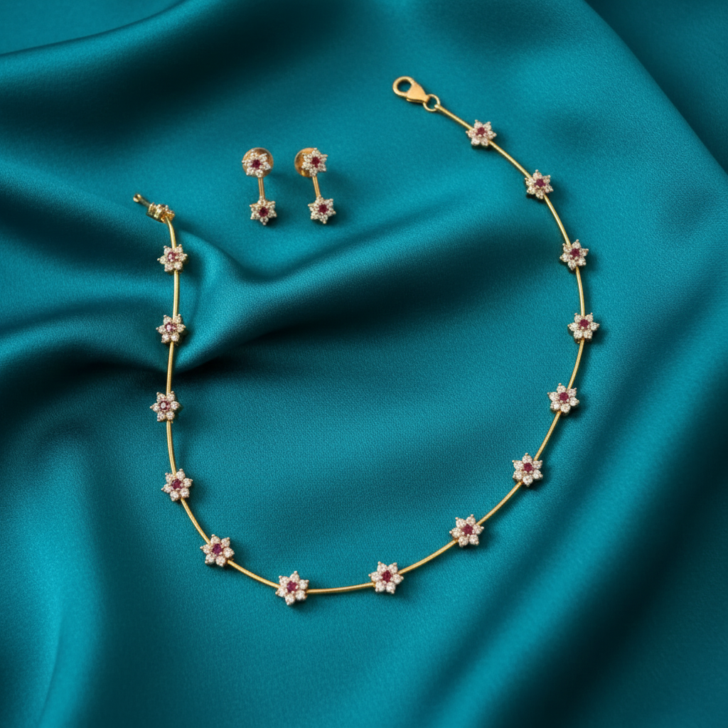 Floral Radiance Necklace Set