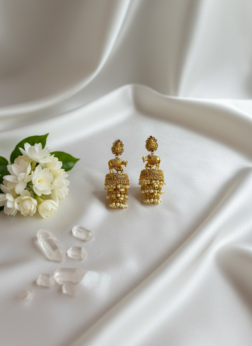 3 Layer Drop Ear Rings