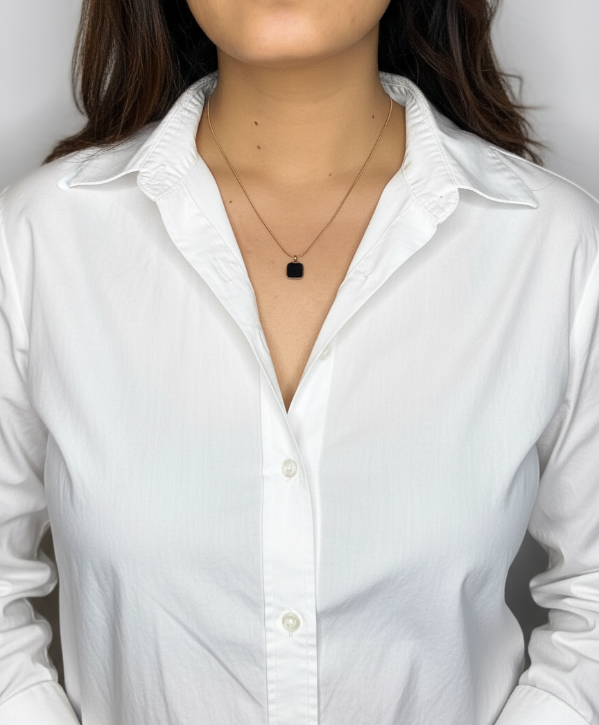 Black Pendant Stainless Chain