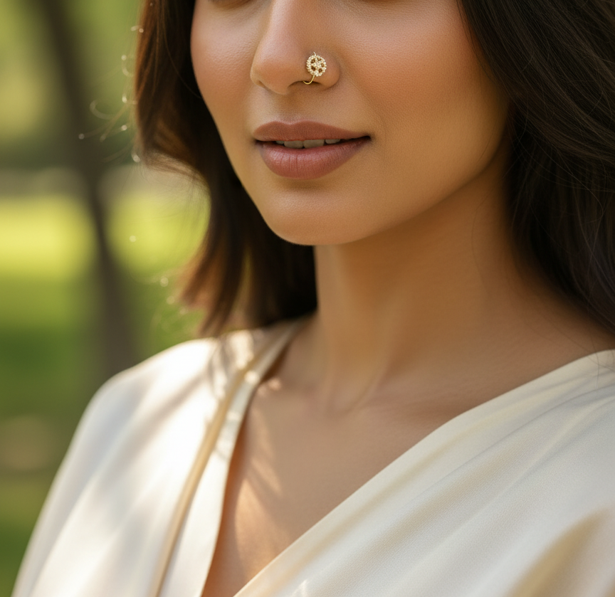 Vintage Gold Nose Pin